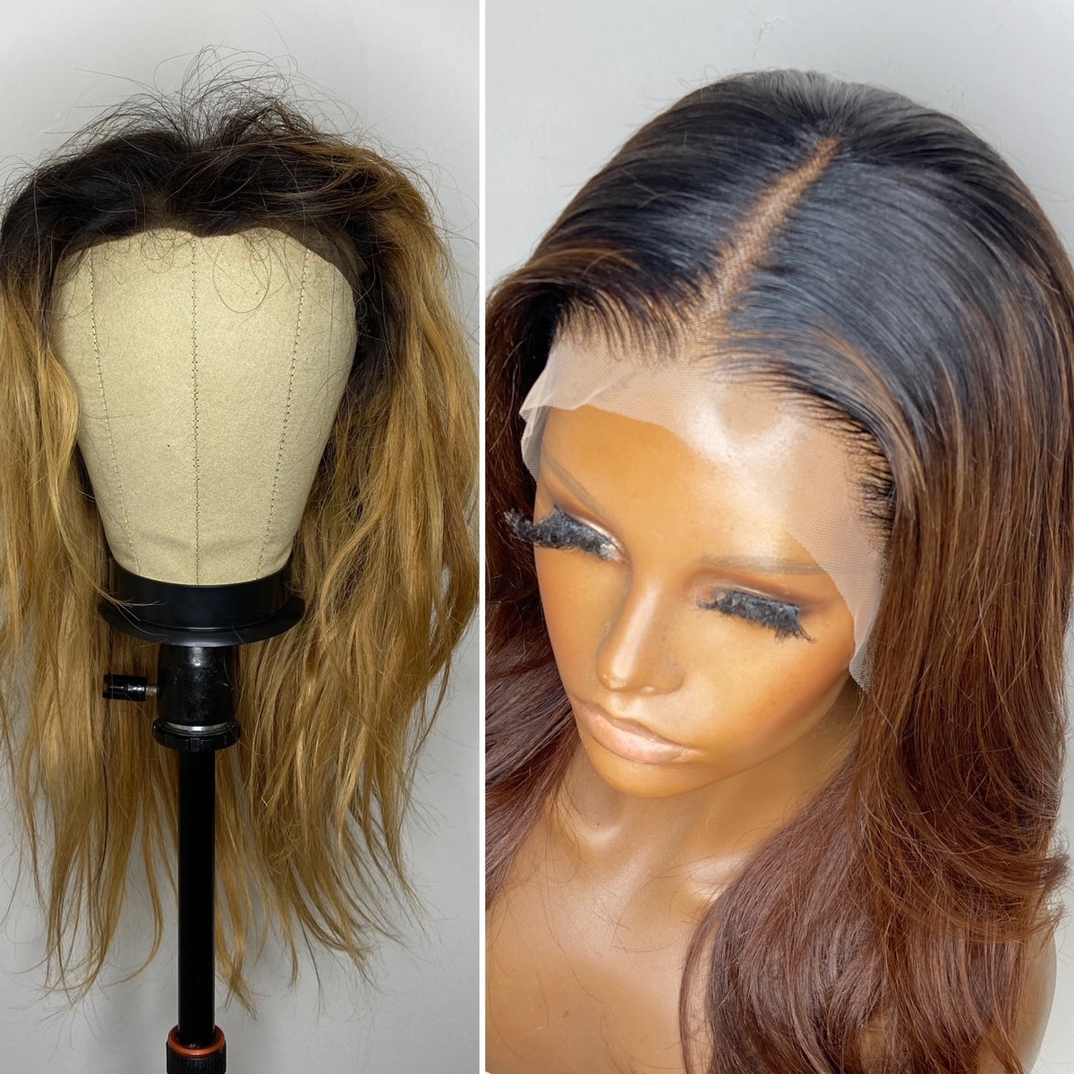 Lace Replacement + Colour + Treatment & Style - Wig Care Service